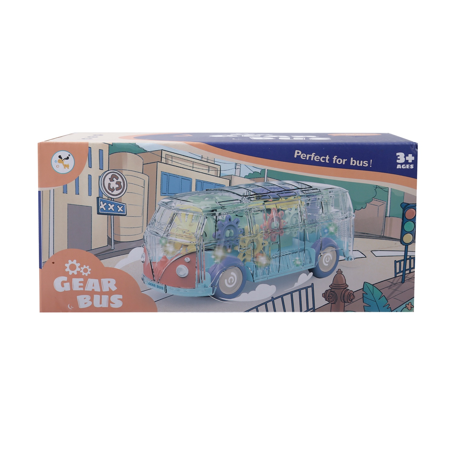 Đồ chơi bánh răng xe buýt tới trường CY.KL1409 hình 1