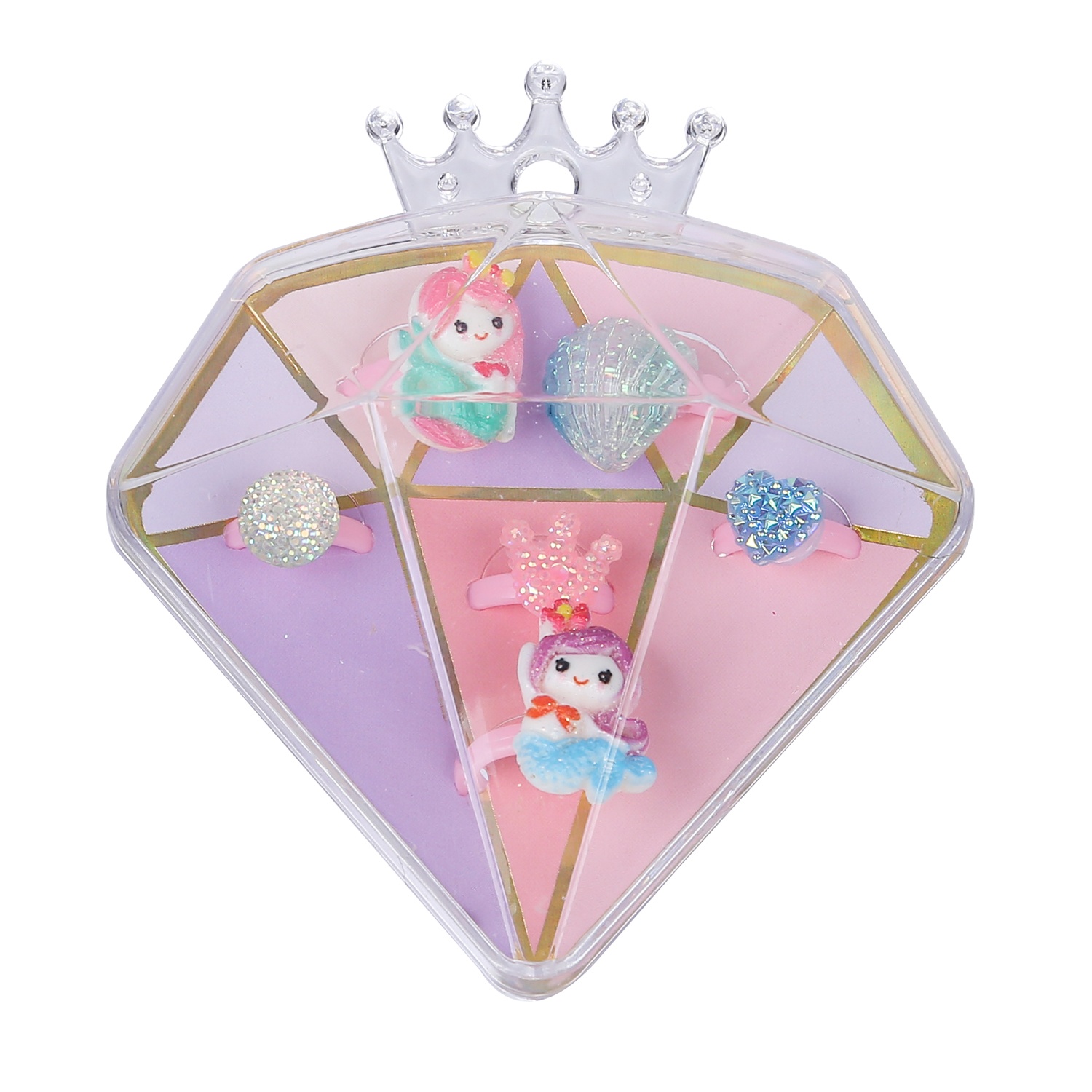 Hộp đồ chơi nhẫn nàng tiên cá cute CY.A096-2 hình 1