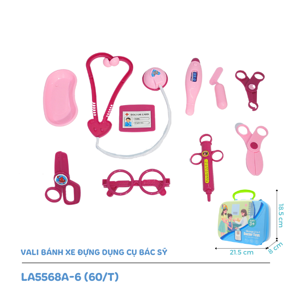 Đồ chơi vali dụng cụ bác sỹ LA5568A-6 hình 2