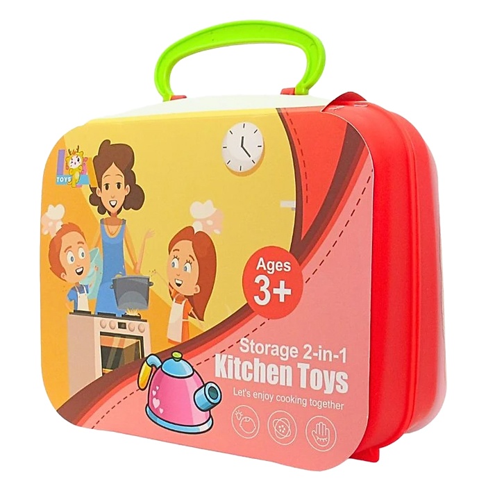 Đồ chơi vali dụng cụ nhà bếp hồng LA5568B-6 hình 1
