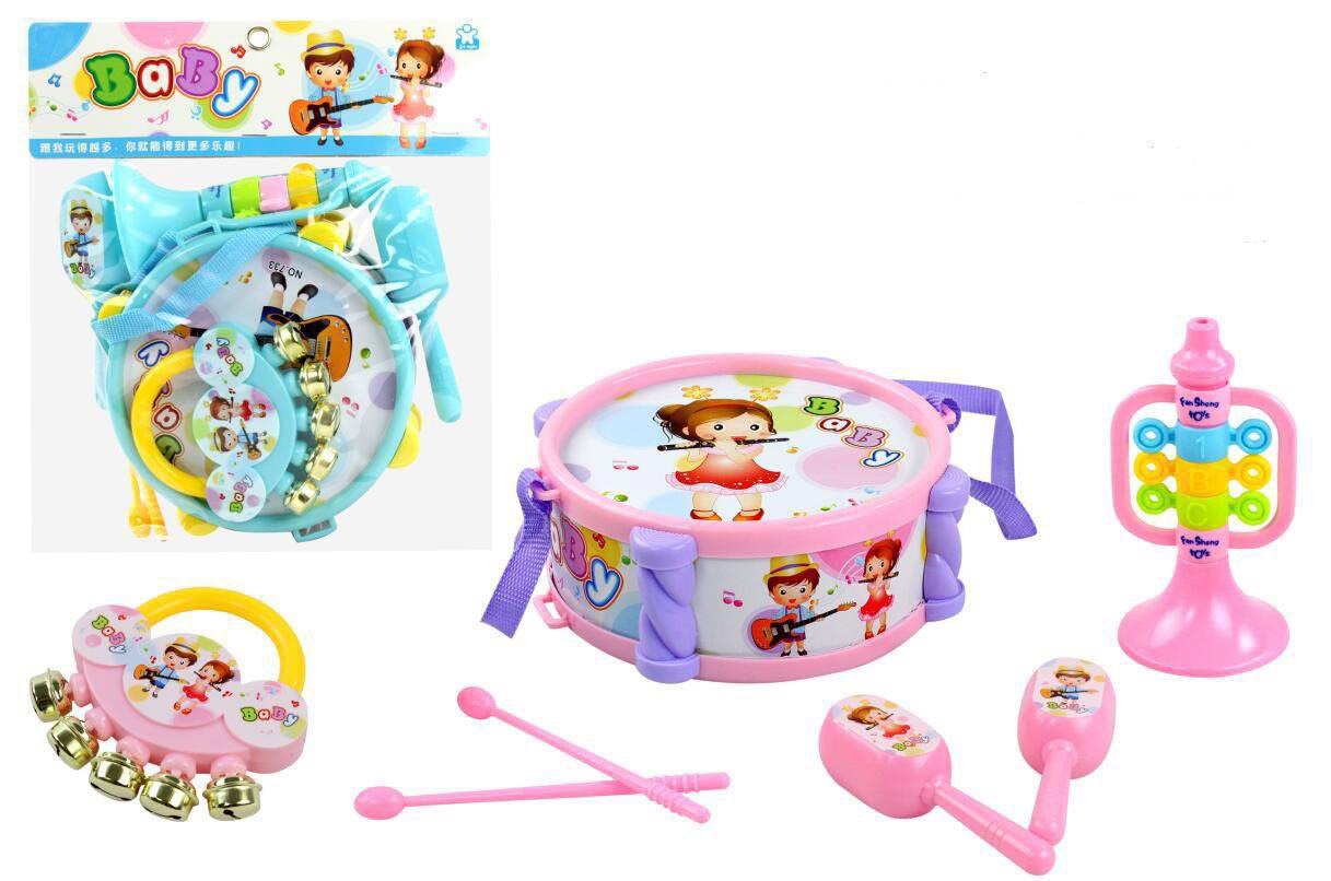 Bộ dụng cụ âm nhạc ToysHouse hồng hình 2