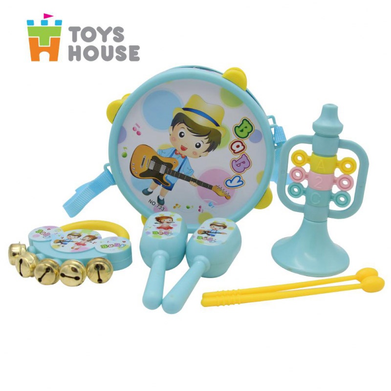 Bộ dụng cụ âm nhạc ToysHouse xanh hình 1