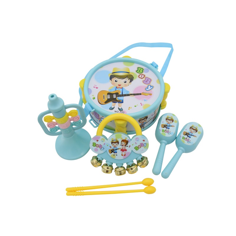 Bộ dụng cụ âm nhạc ToysHouse xanh hình 2