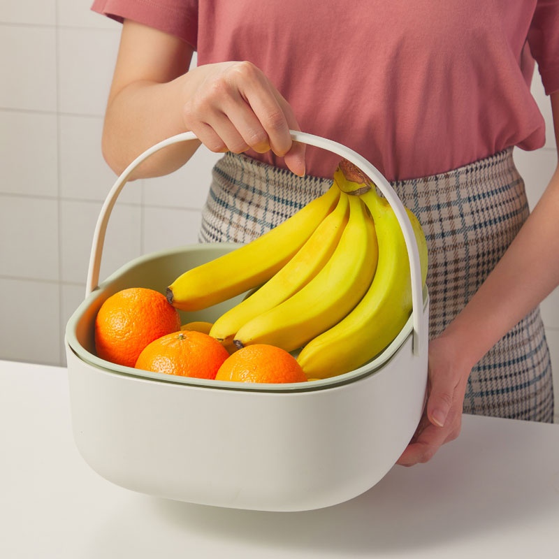 Bộ thau rổ có quai xách Inochi Yoko 27cm (màu ngẫu nhiên) hình 2