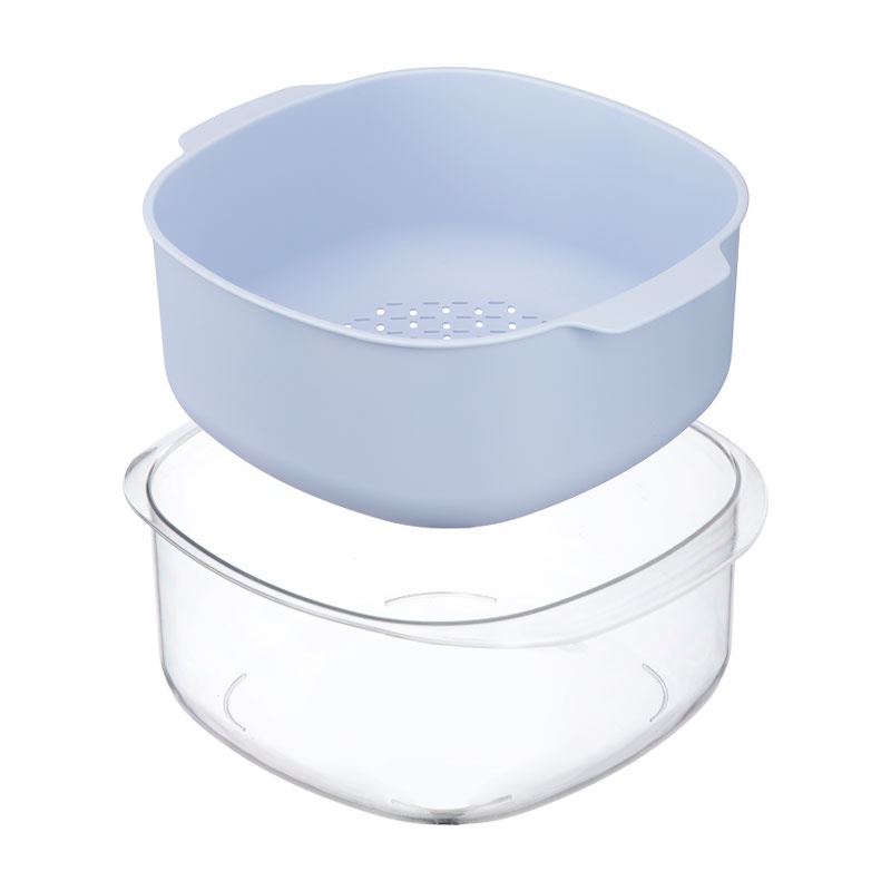 Bộ thau rổ vuông Inochi Yoko 23cm (màu ngẫu nhiên) hình 1