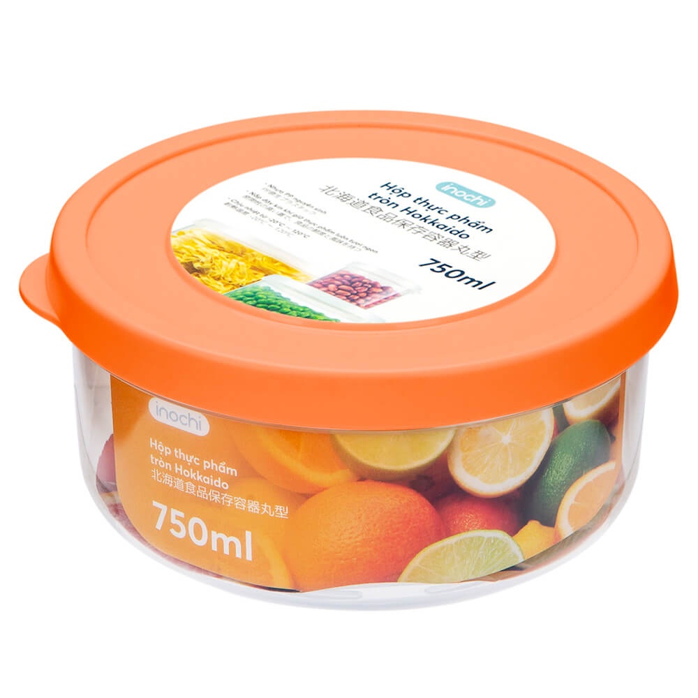 Hộp đựng thực phẩm tròn Hokkaido 750ml