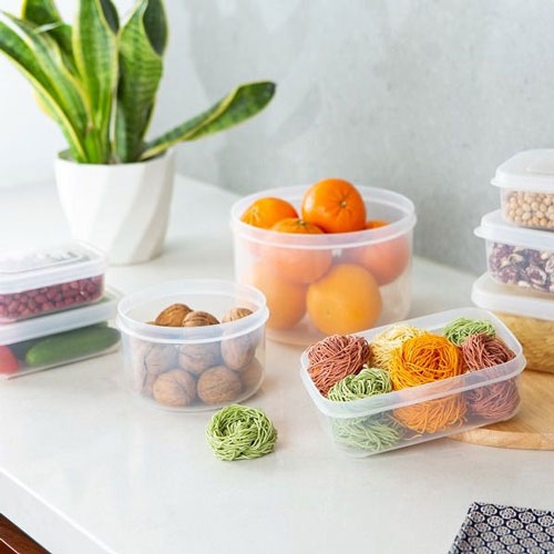 Hộp đựng thực phẩm vuông Hokkaido 500ml không chưa BPA, không màu, không mùi