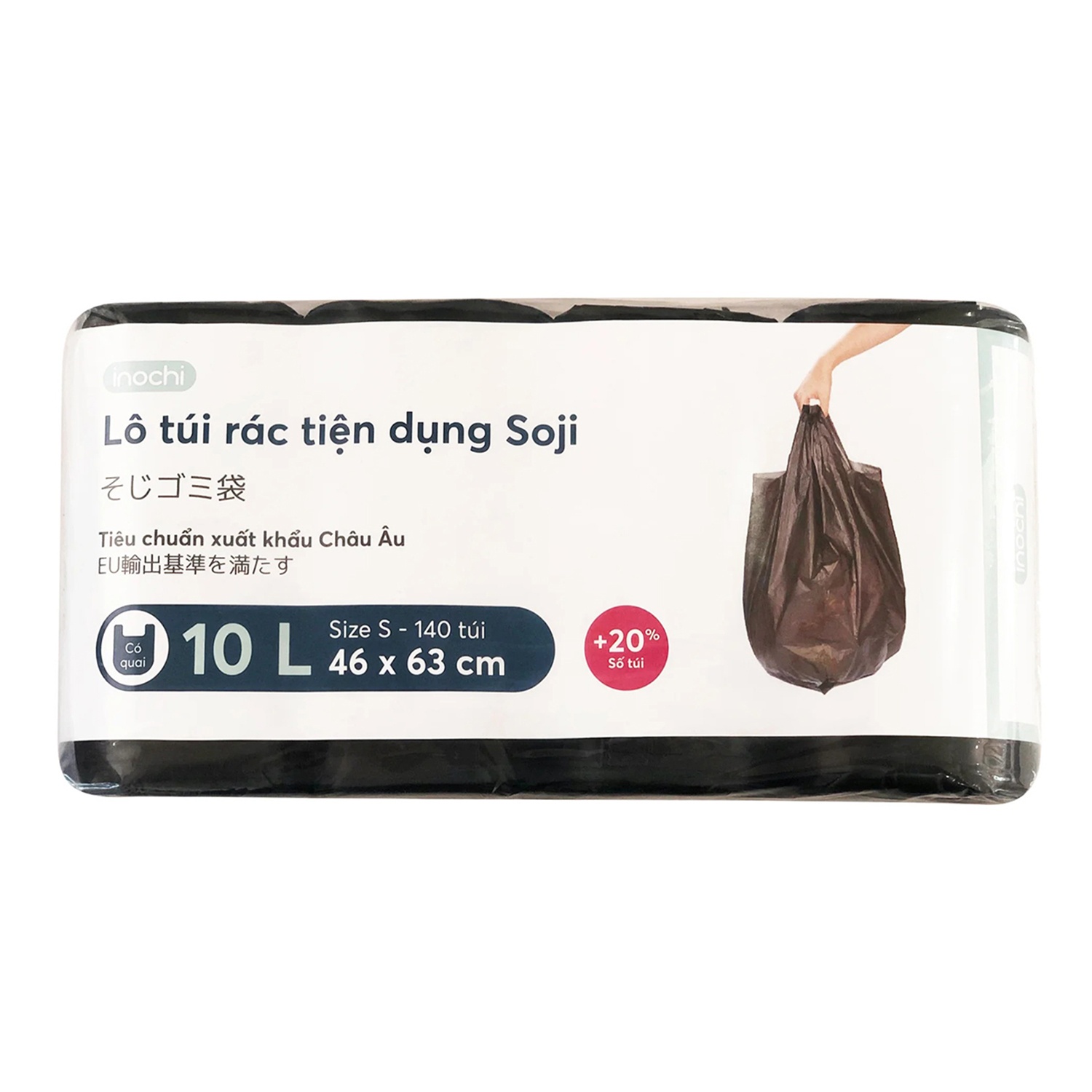 Lô túi rác tiện dụng Soji 4x10L hình 1