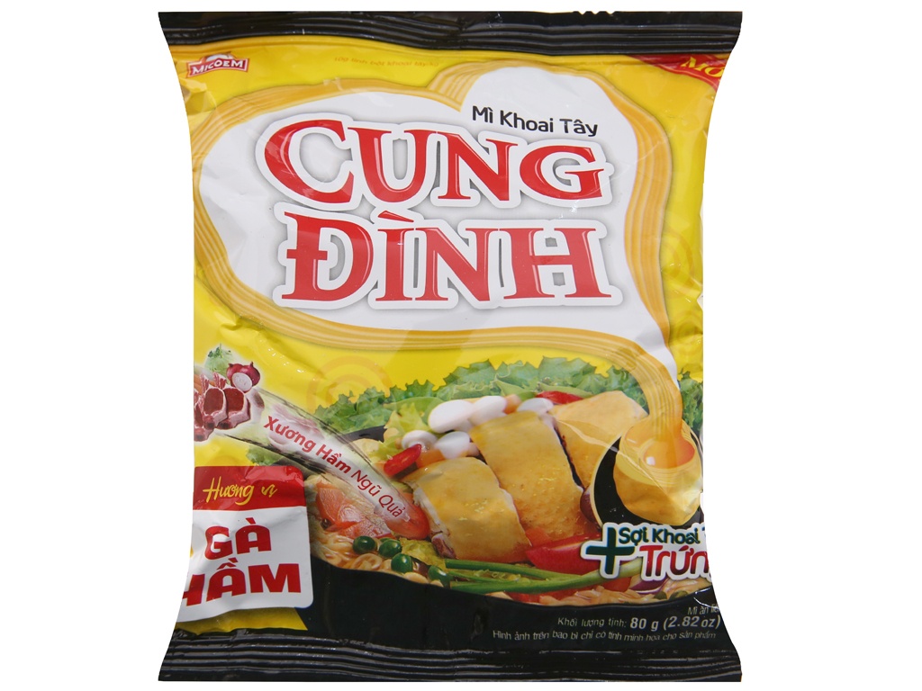 Mì khoai tây Cung Đình gà hầm 80g hình 2