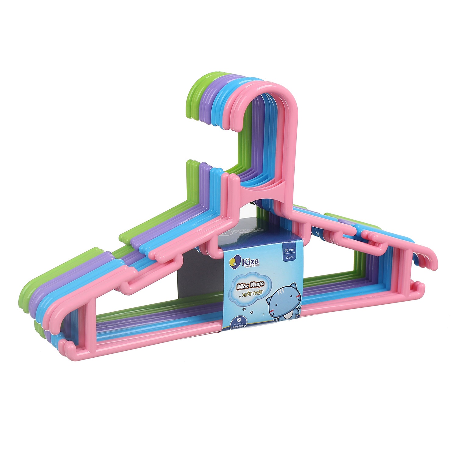 Móc phơi quần áo trẻ em Kiza 12pcs hình 1