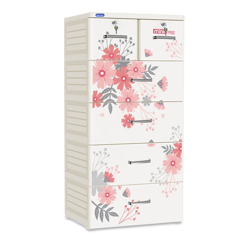 Tủ nhựa cho bé Mina Duy Tân 5 tầng 6 ngăn (màu xám) Tủ nhựa cho bé Mina Duy Tân 5 tầng 6 ngăn (màu xám)