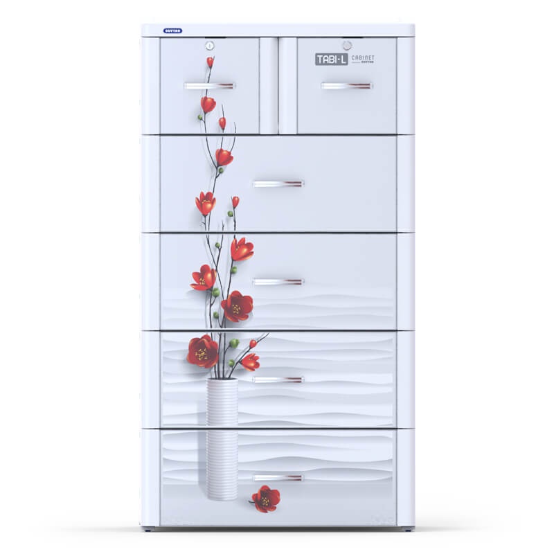 Tủ nhựa Tabi-L Duy Tân 5 tầng 6 ngắn (màu trắng) hình 4