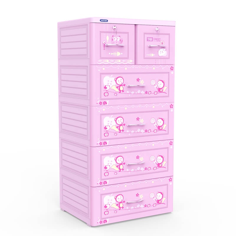 Tủ Tabi Duy Tân 5 tầng 6 ngăn (màu hồng) hình 1