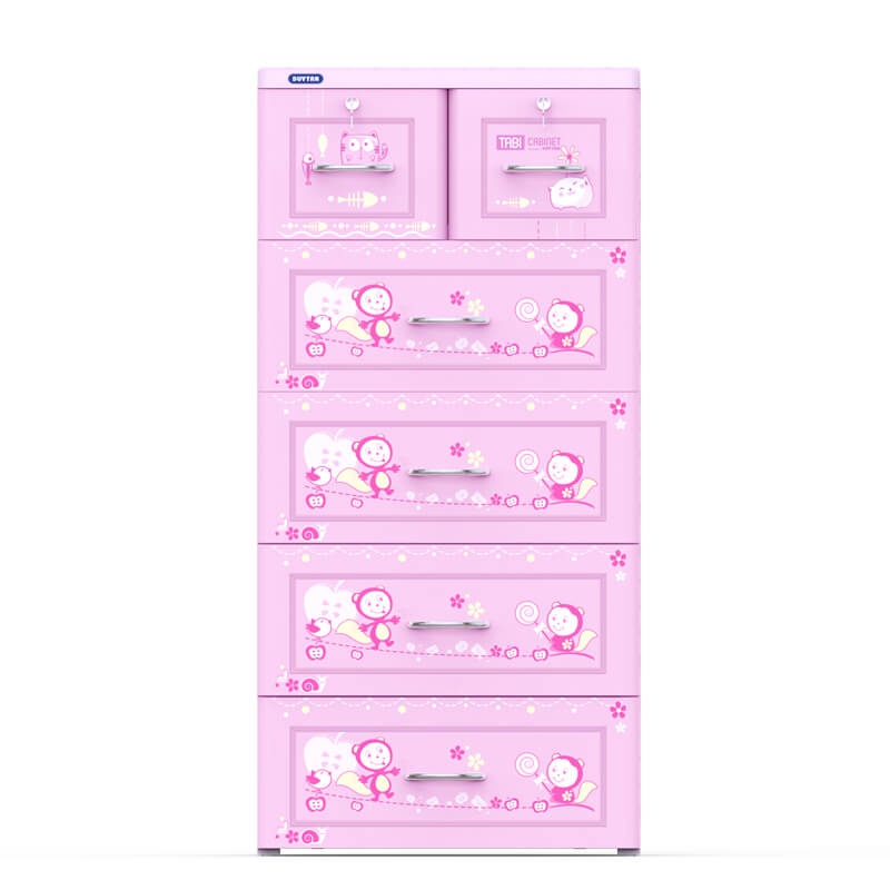 Tủ Tabi Duy Tân 5 tầng 6 ngăn (màu hồng) hình 2