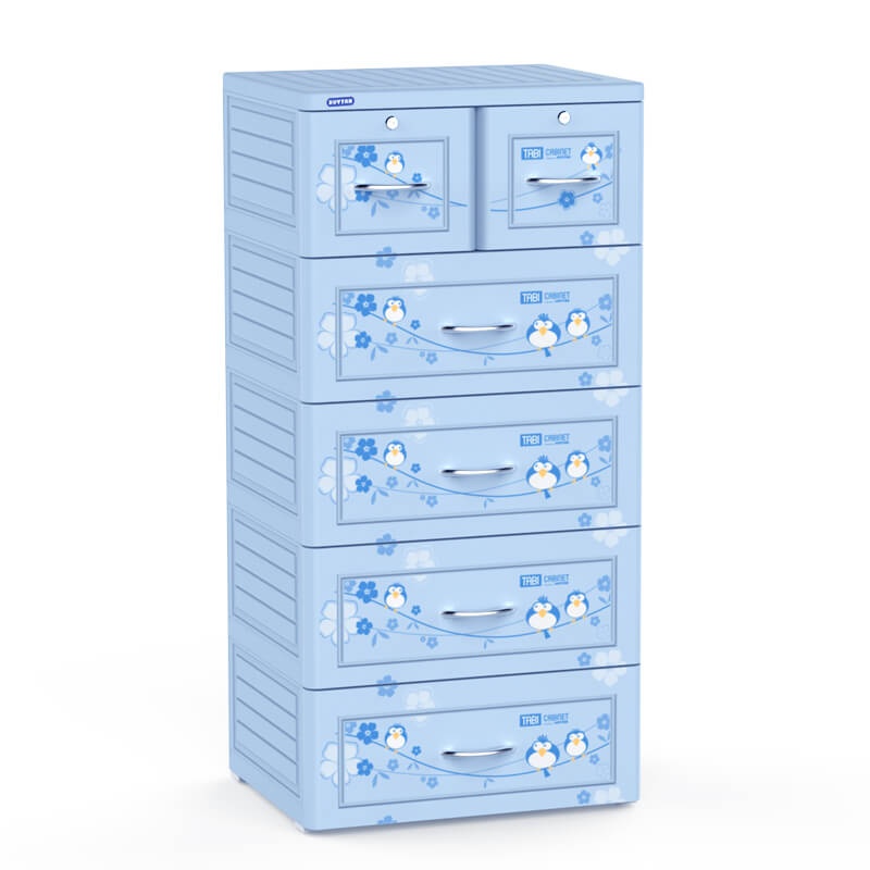 Tủ Tabi Duy Tân 5 tầng 6 ngăn (màu xanh dương) hình 1