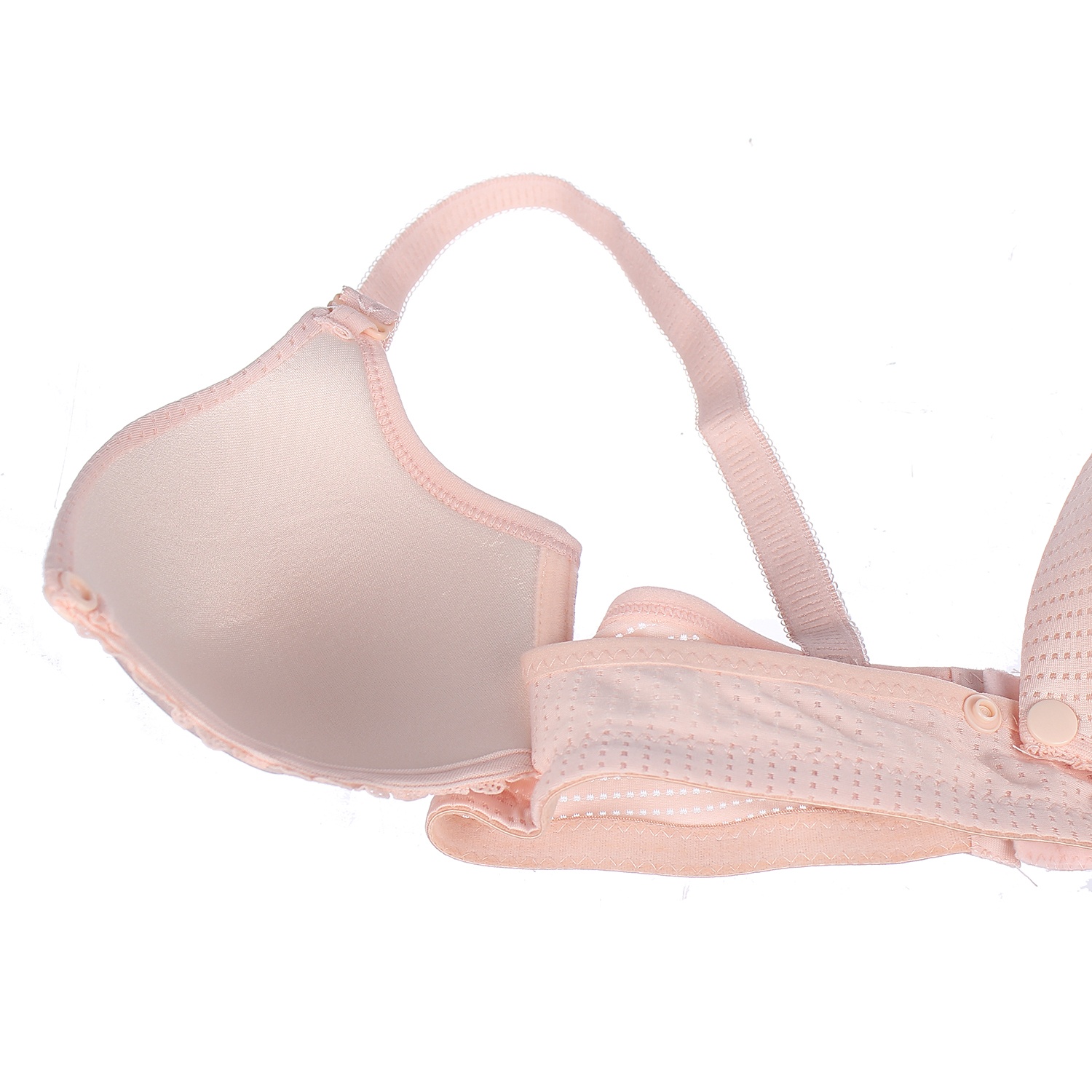 Áo lót cho con bú có đệm khuy bấm GB size 85 hình 3