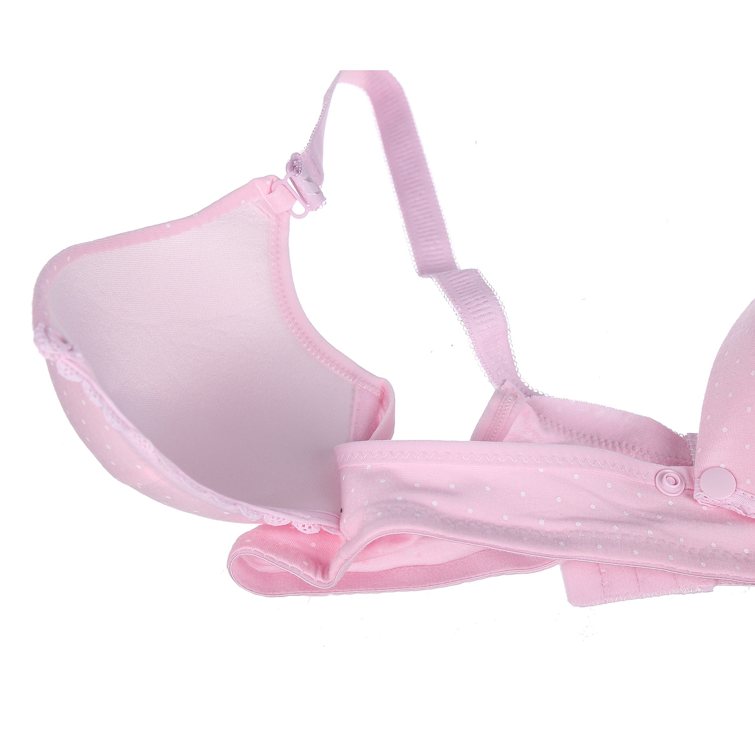 Áo lót ngực cho con bú có đệm khuy bấm GB size 95 hình 2