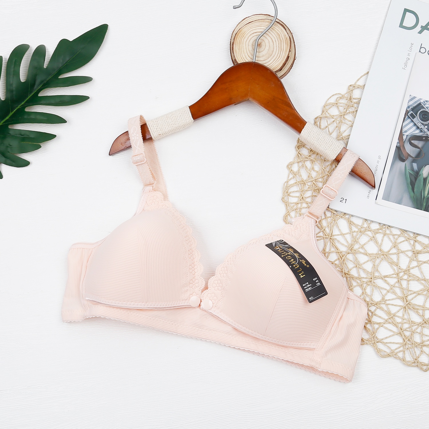 Áo lót khuy bấm 288 AC23 (Hồng Cam) hình 1