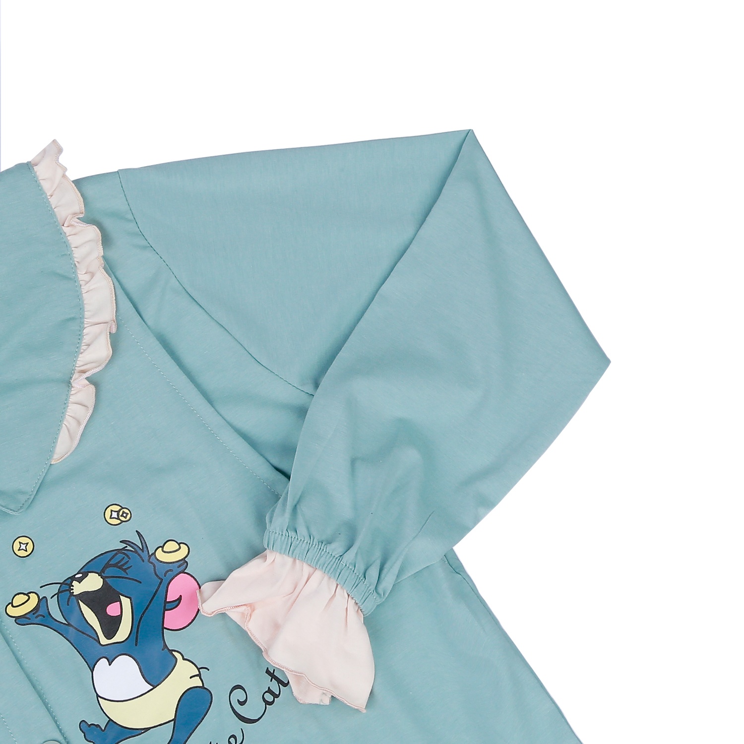 Bộ quần áo sau sinh cho mẹ in Chuột Jerrry xanh lam M23 hình 4