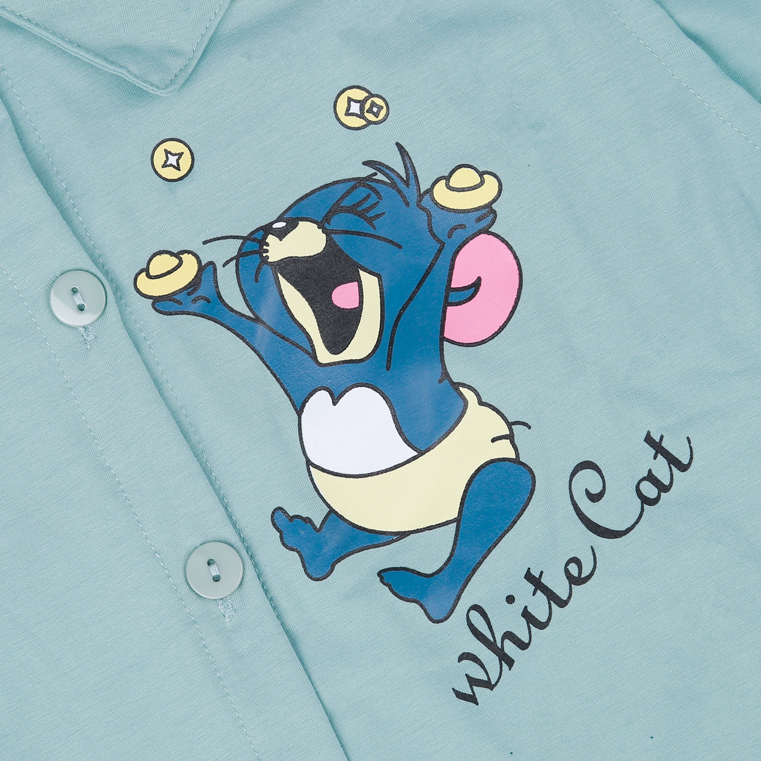 Bộ quần áo sau sinh cho mẹ in Chuột Jerrry xanh lam M23 hình 5