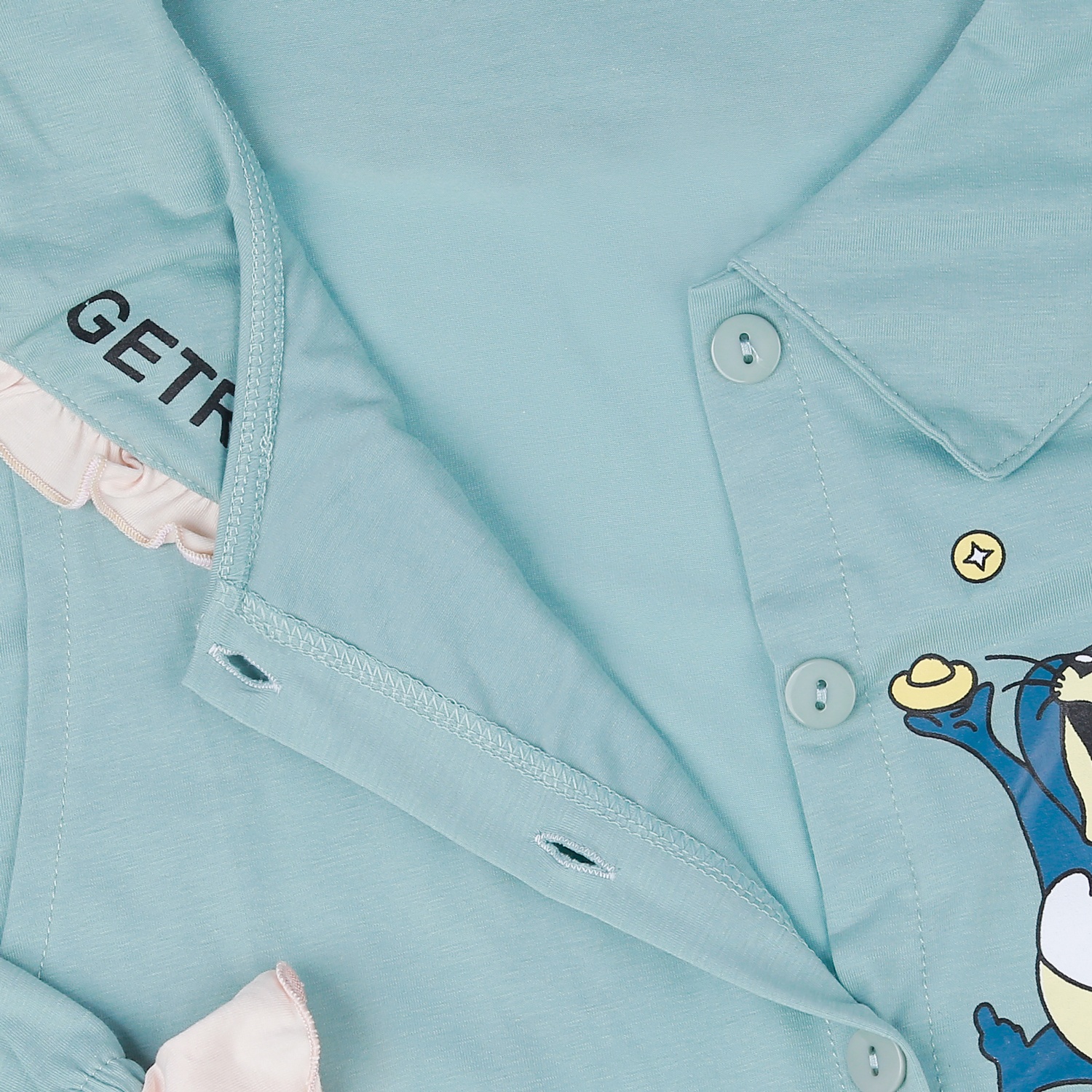 Bộ quần áo sau sinh cho mẹ in Chuột Jerrry xanh lam M23 hình 6