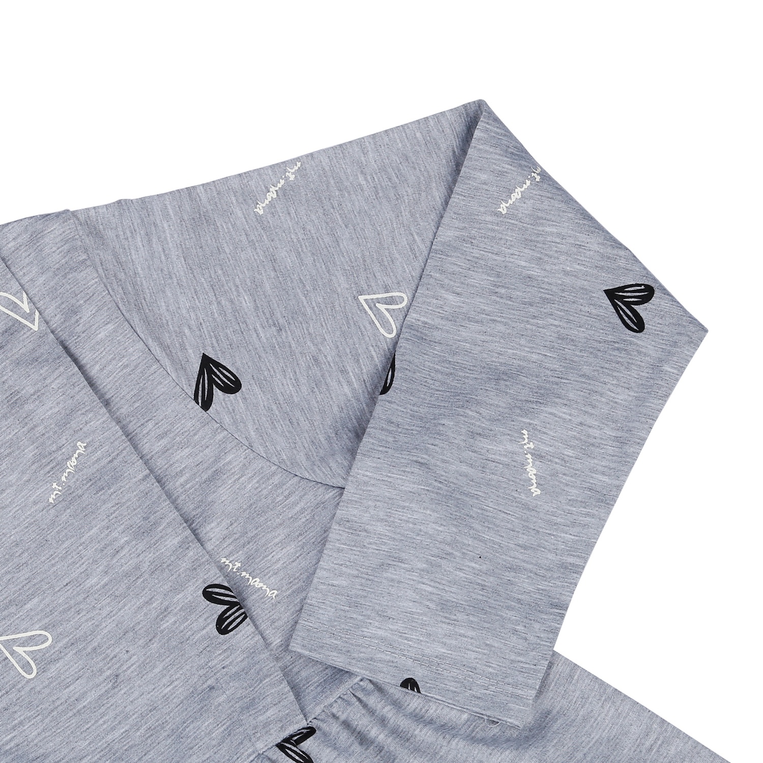 Bộ quần áo sau sinh cho mẹ in Cổ bèo xám M23 hình 4