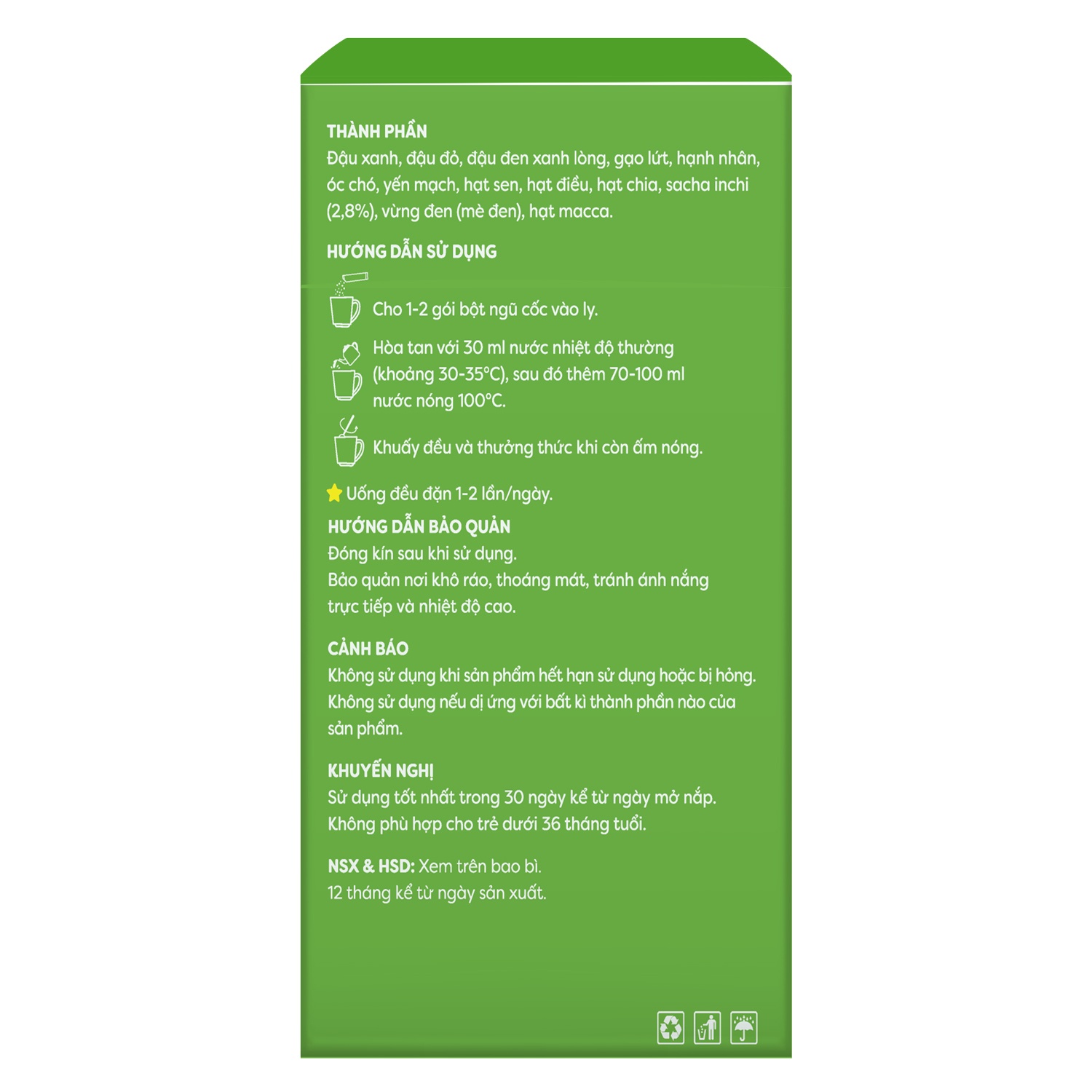 Ngũ cốc mẹ bầu Dưỡng mầm xanh Anpaso 360g