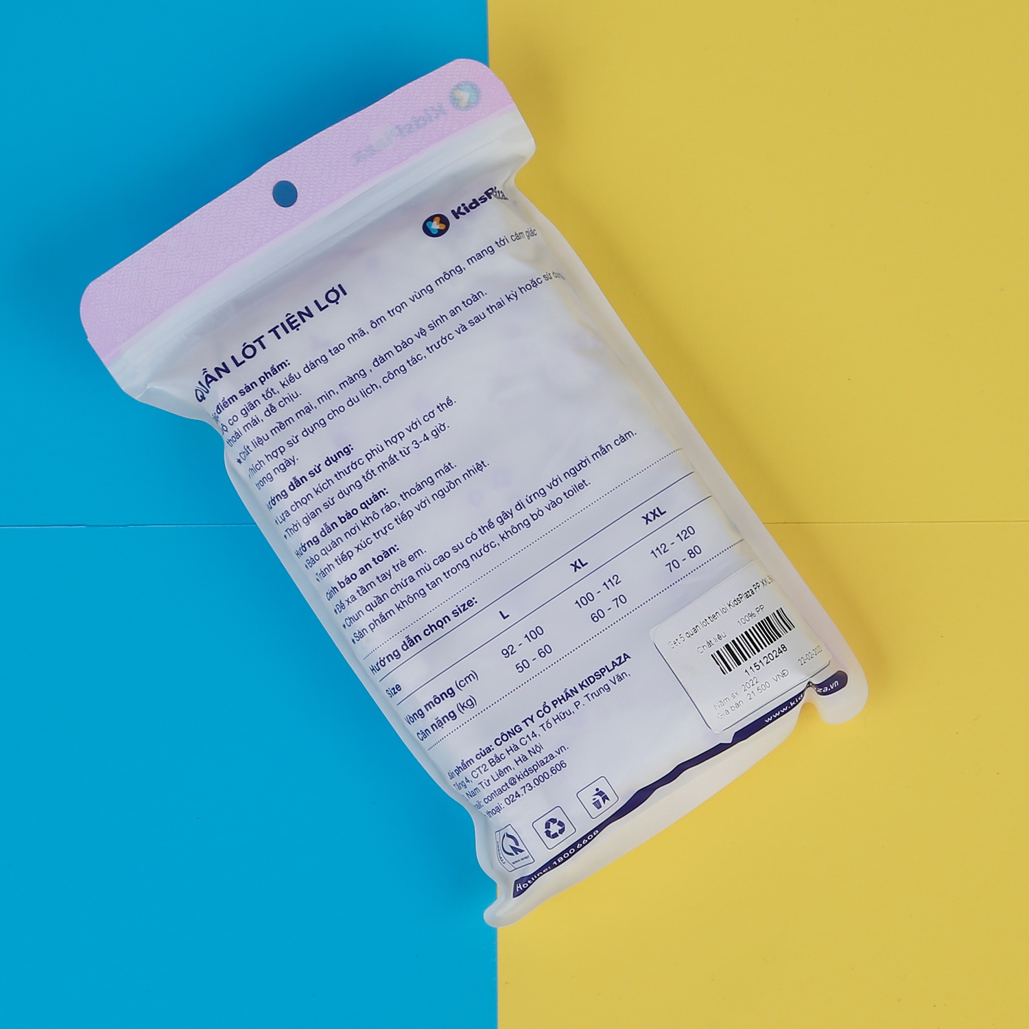 Set 5 quần lót tiện lợi KidsPlaza PP BA21 size XXL hình 4
