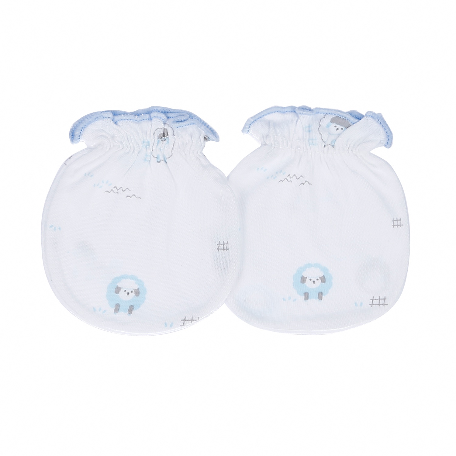 Set 2 bao tay sơ sinh thun KidsPlaza BA21 (Xanh Dương) hình 2