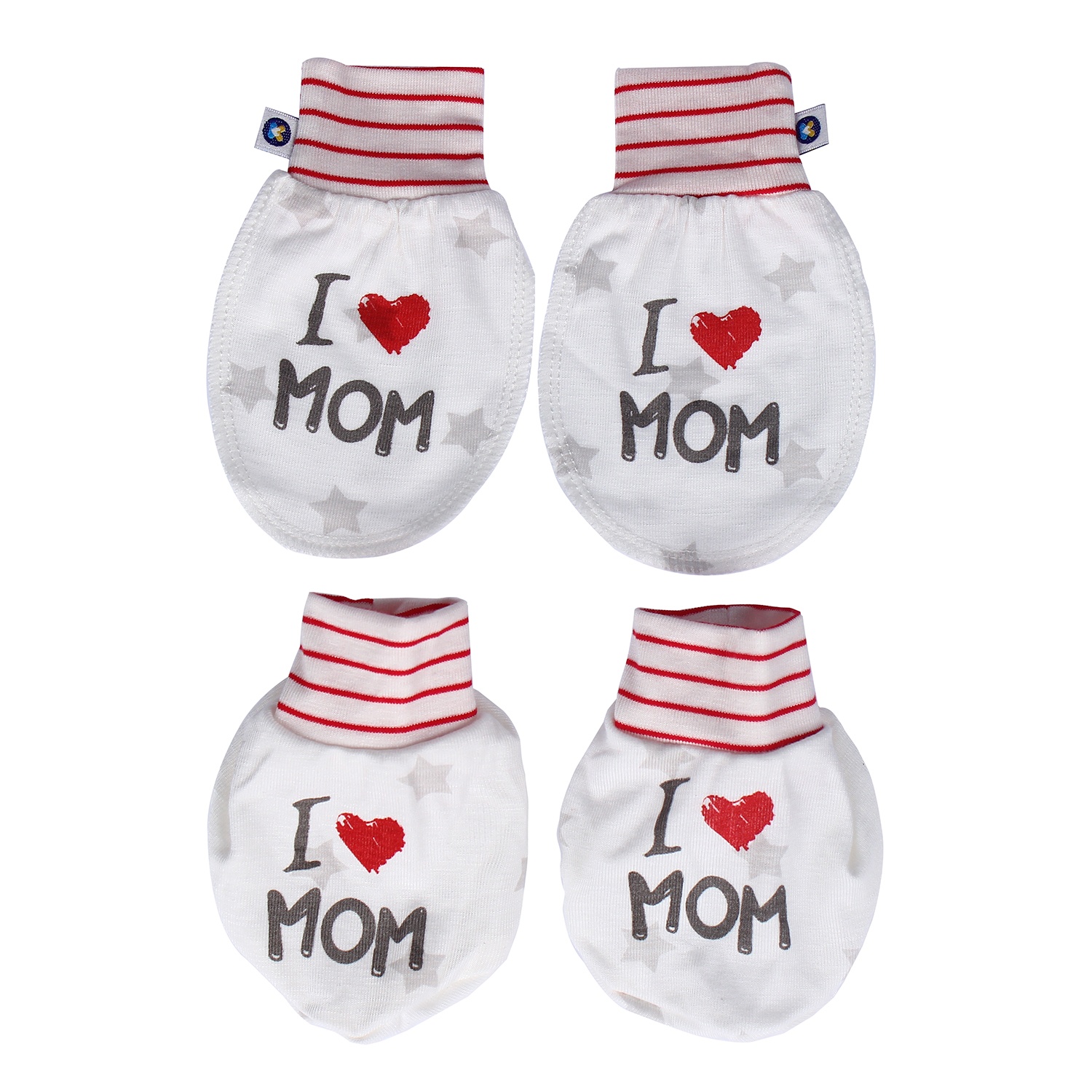 Set bao tay chân Otis in sao KidsPlaza ND21H (Trắng) hình 1