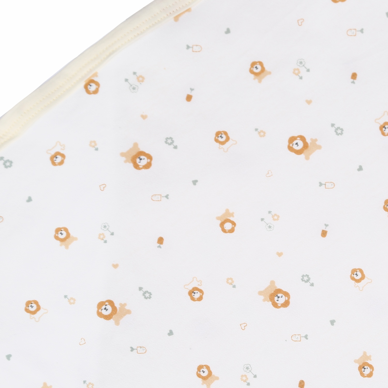 Chăn ủ có mũ in hình họa tiết KidsPlaza 2 lớp BA21 (Trắng-Vàng) hình 4