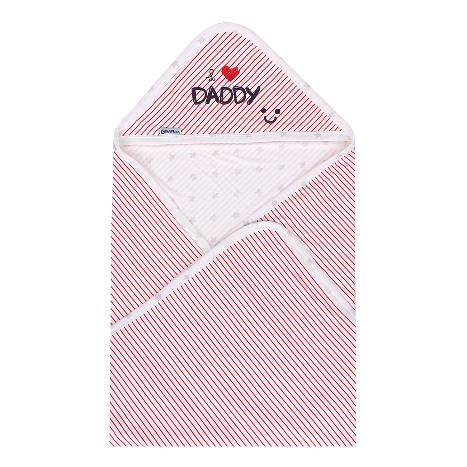 Chăn ủ có mũ Otis kẻ ngang KidsPlaza ND21H (Trắng) hình 3