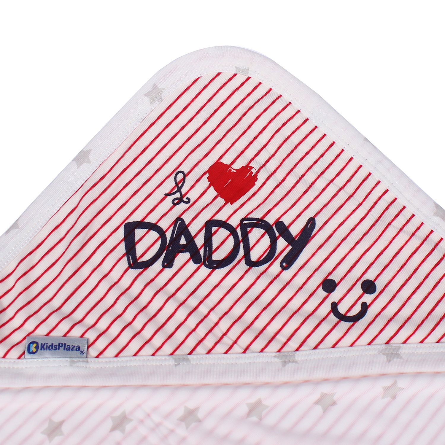 Chăn ủ có mũ Otis kẻ ngang KidsPlaza ND21H (Trắng) hình 1