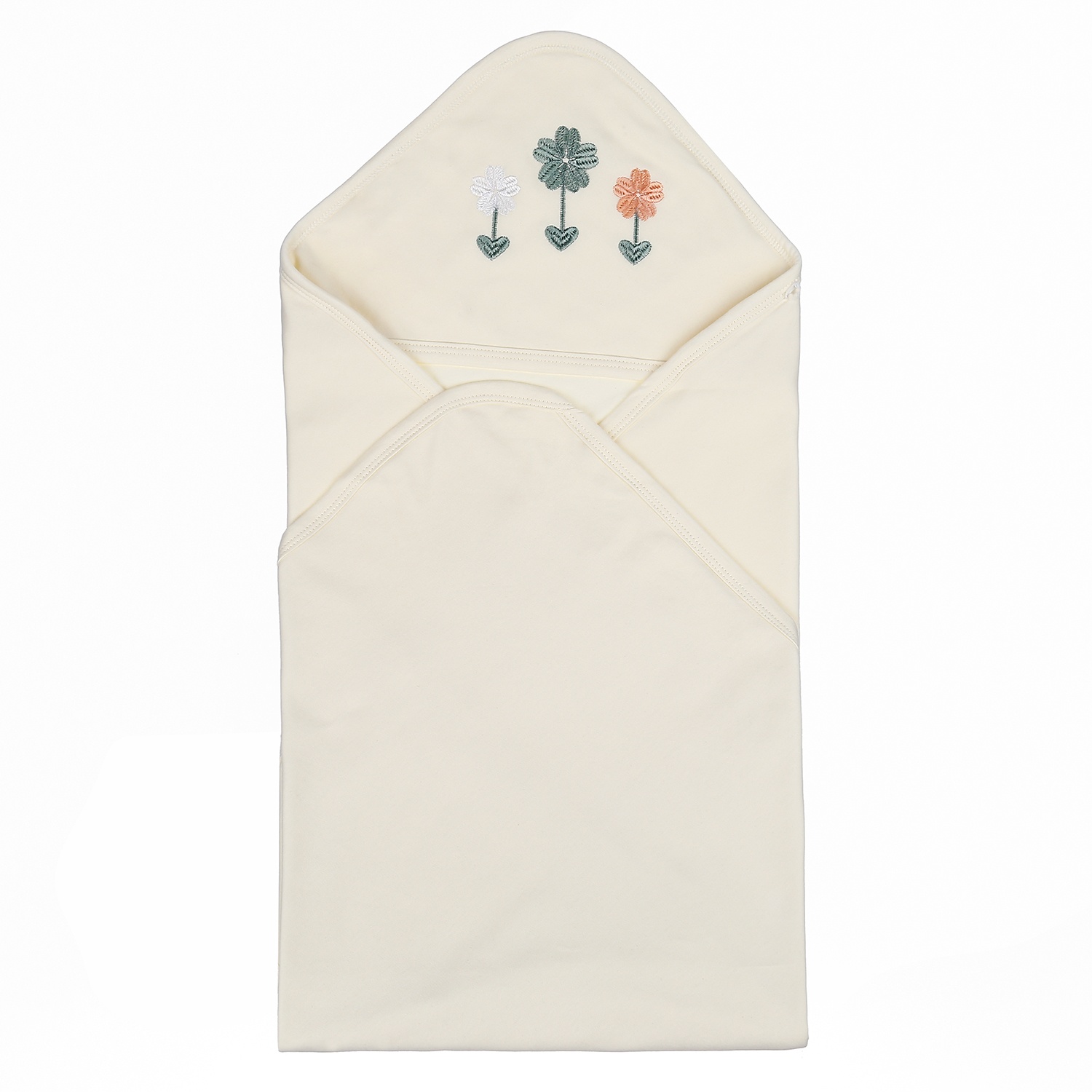 Chăn ủ có mũ thêu hình KidsPlaza 1 lớp BA21 (Vàng) hình 1