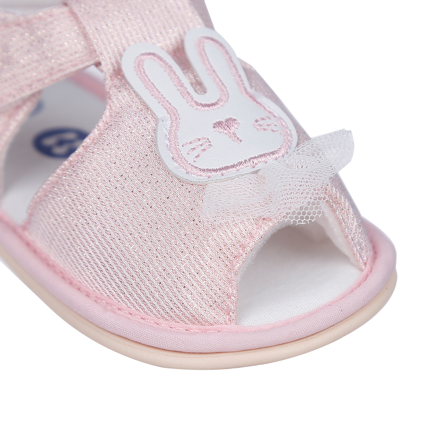 Sandal tập đi cho bé KidsPlaza hình Thỏ họa tiết bèo K23 (Hồng) hình 4