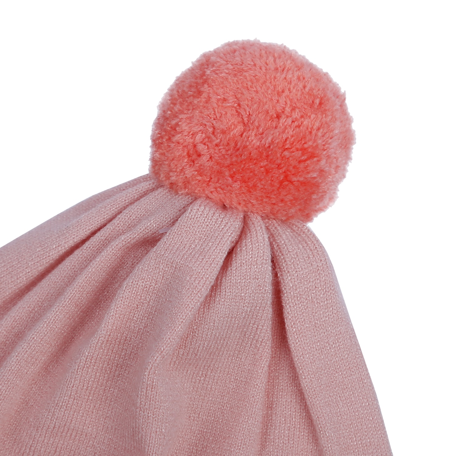 Mũ len sơ sinh Hello bé gái KidsPlaza ND21D (Hồng Cam Nhạt)  hình 2