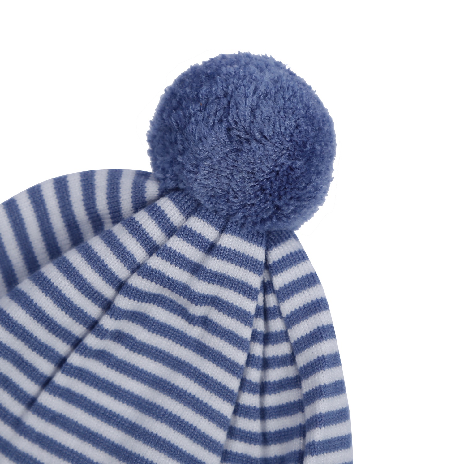 Mũ len sơ sinh Hello bé trai kẻ ngang KidsPlaza ND21D (Xanh) hình 2