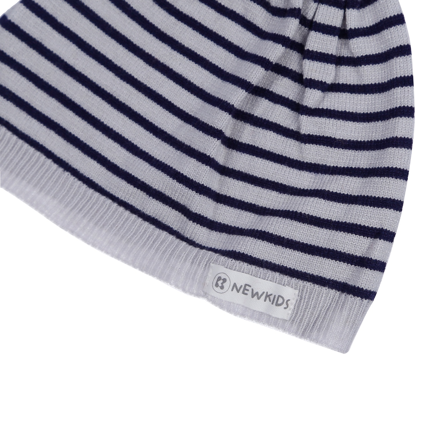 Mũ len sơ sinh Hello kẻ ngang bé trai KidsPlaza ND21D (Ghi) hình 3