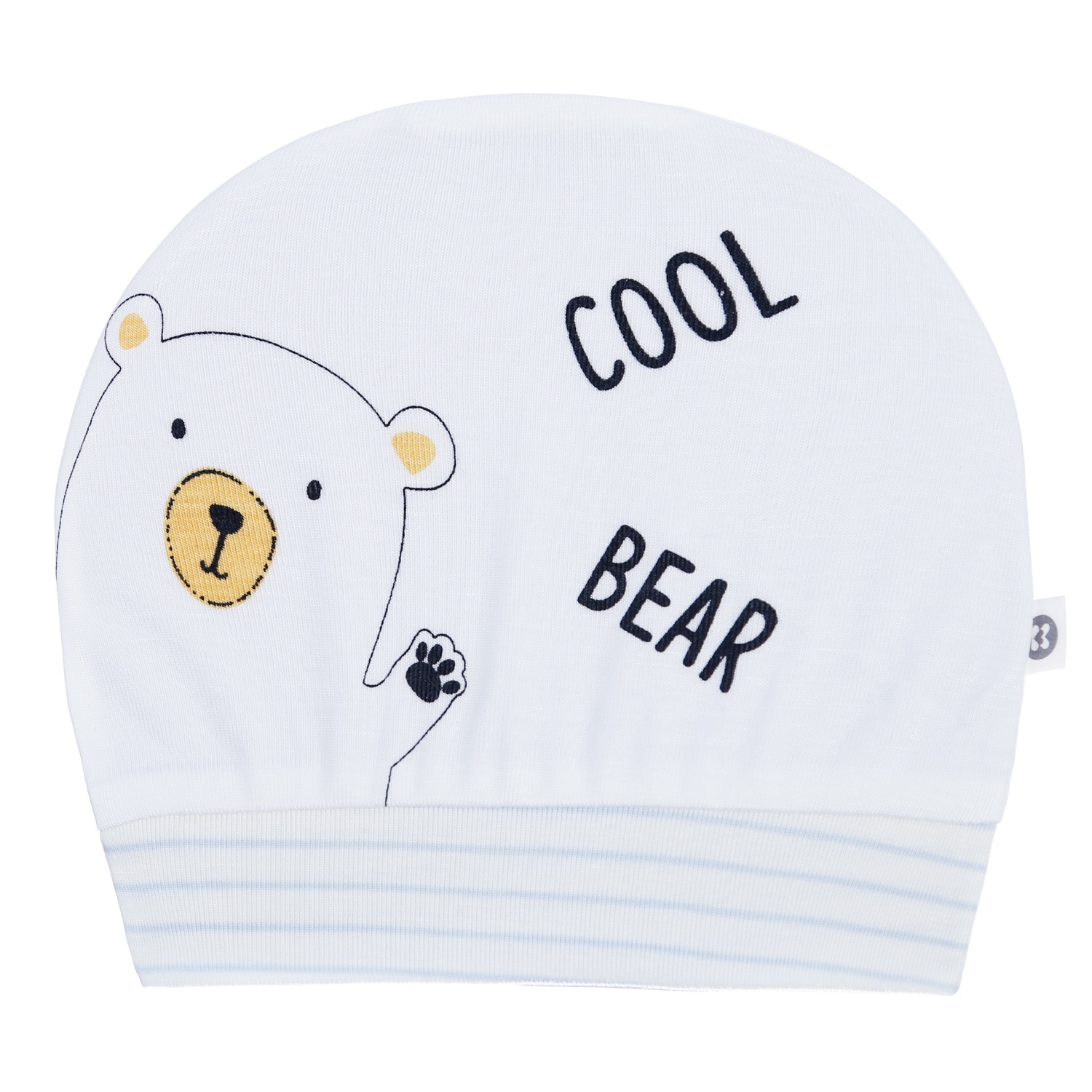 Mũ sơ sinh bé trai Otis kẻ xanh KidsPlaza ND21T (Trắng) hình 1