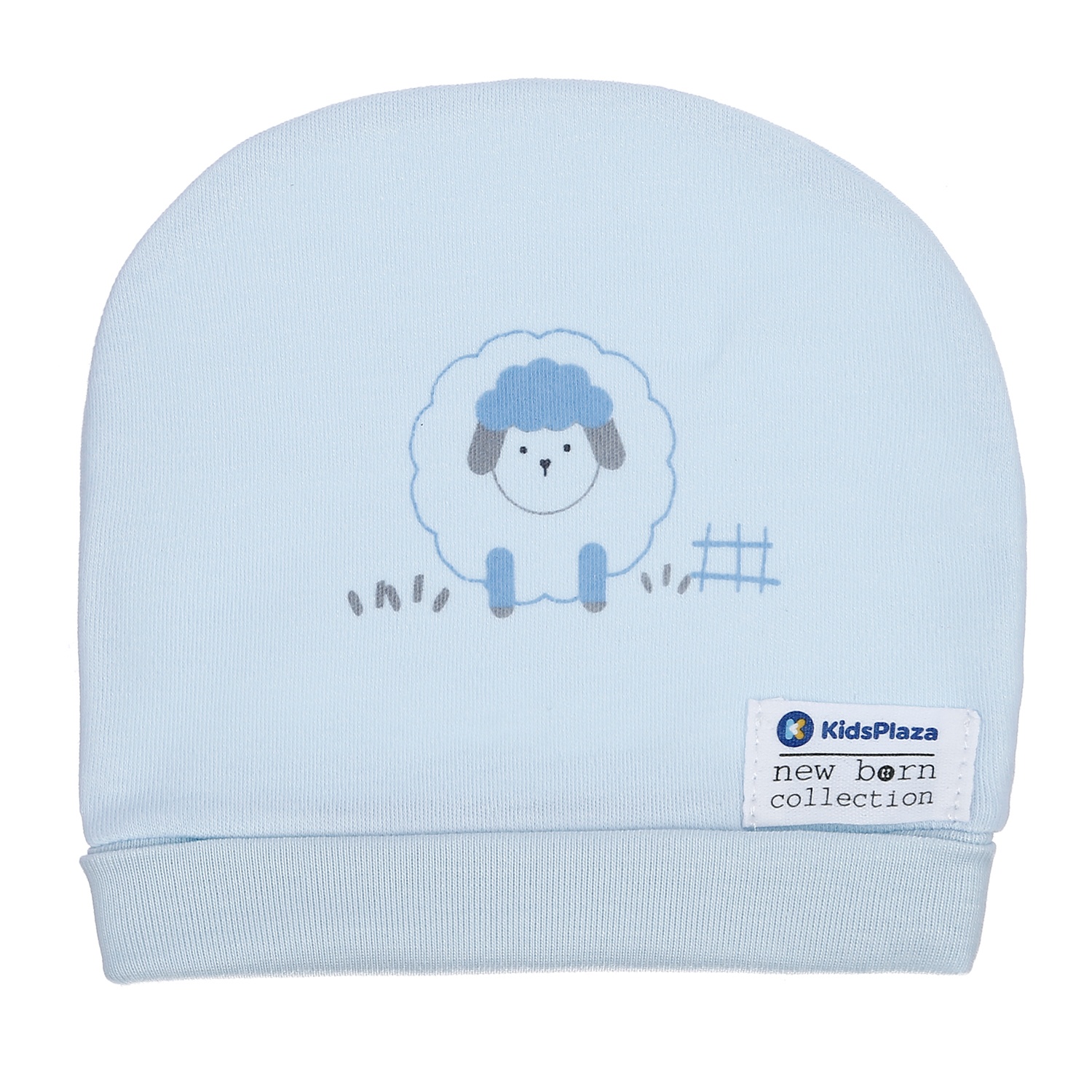 Set 2 mũ sơ sinh cotton KidsPlaza BA21 (Xanh Dương) hình 2