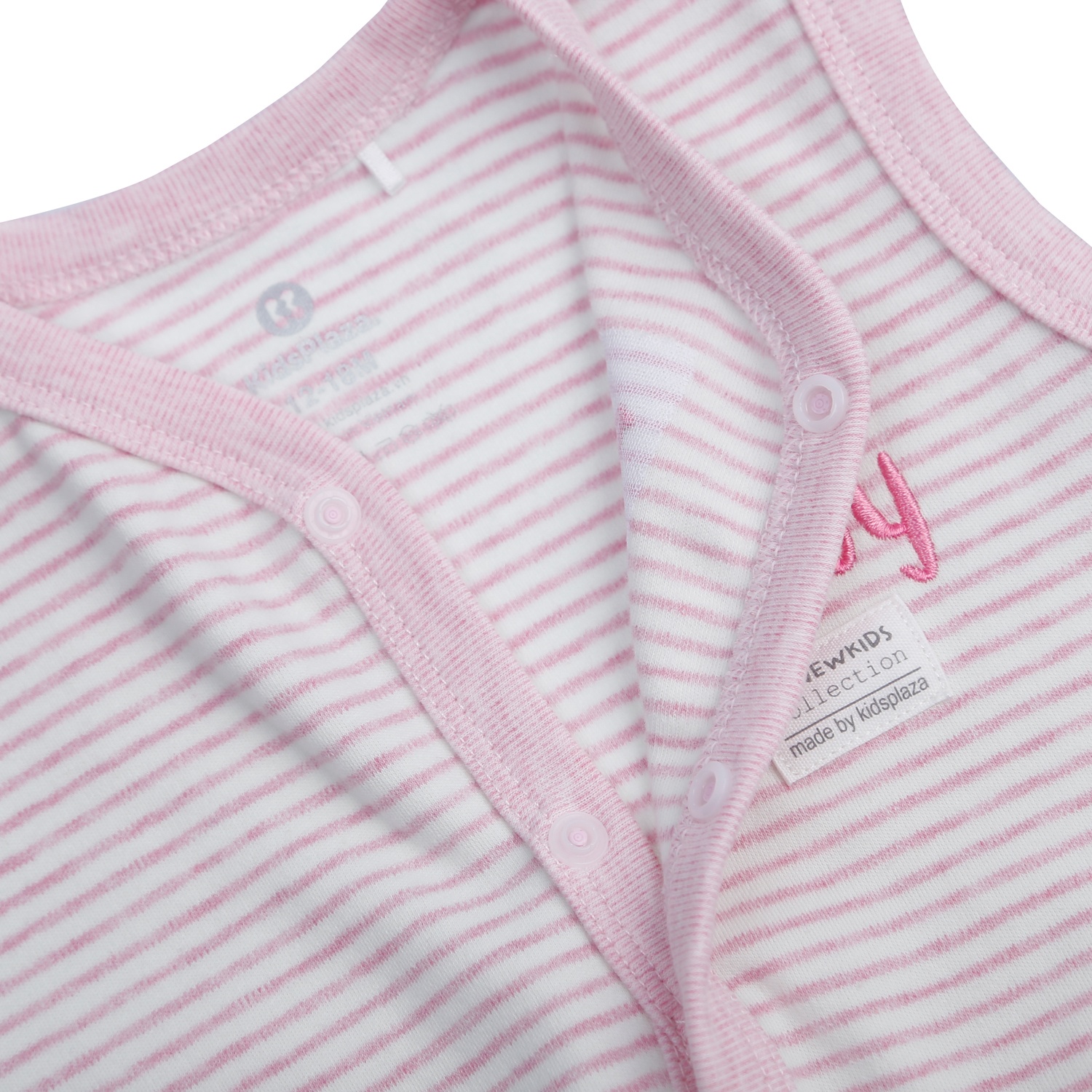 Áo gile sơ sinh nhung bé gái KidsPlaza ND21D (Hồng) hình 4