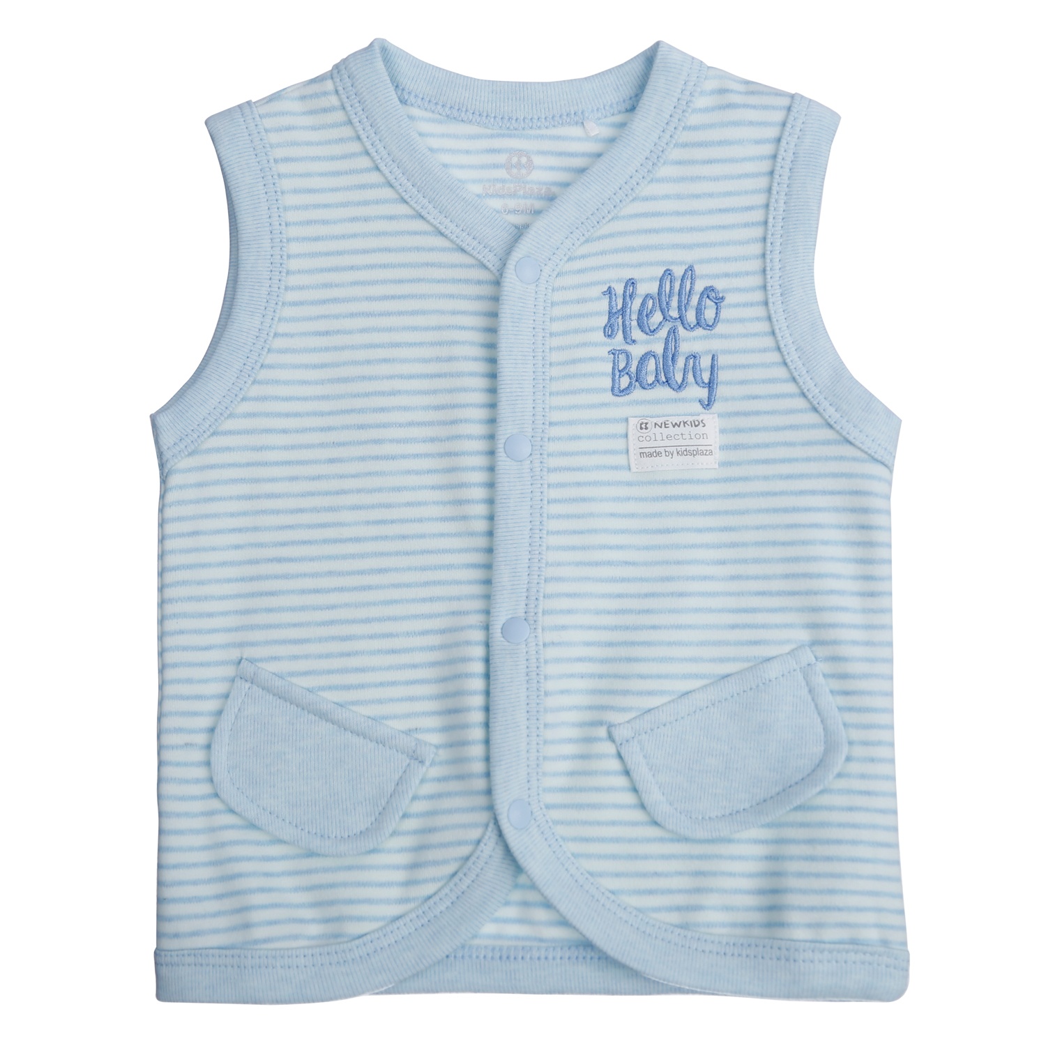 Áo gile sơ sinh nhung bé trai KidsPlaza ND21D (Xanh) hình 1