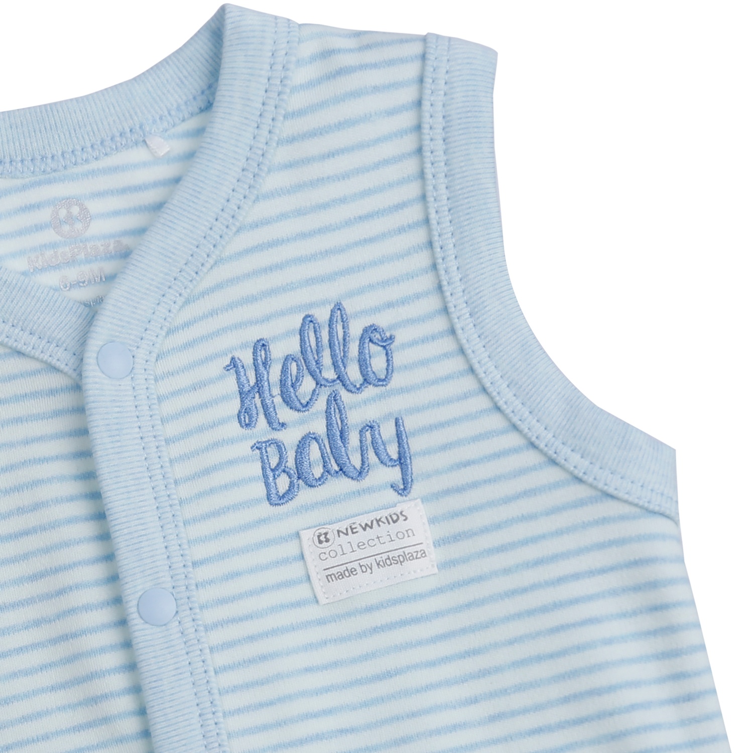 Áo gile sơ sinh nhung bé trai KidsPlaza ND21D (Xanh) hình 3