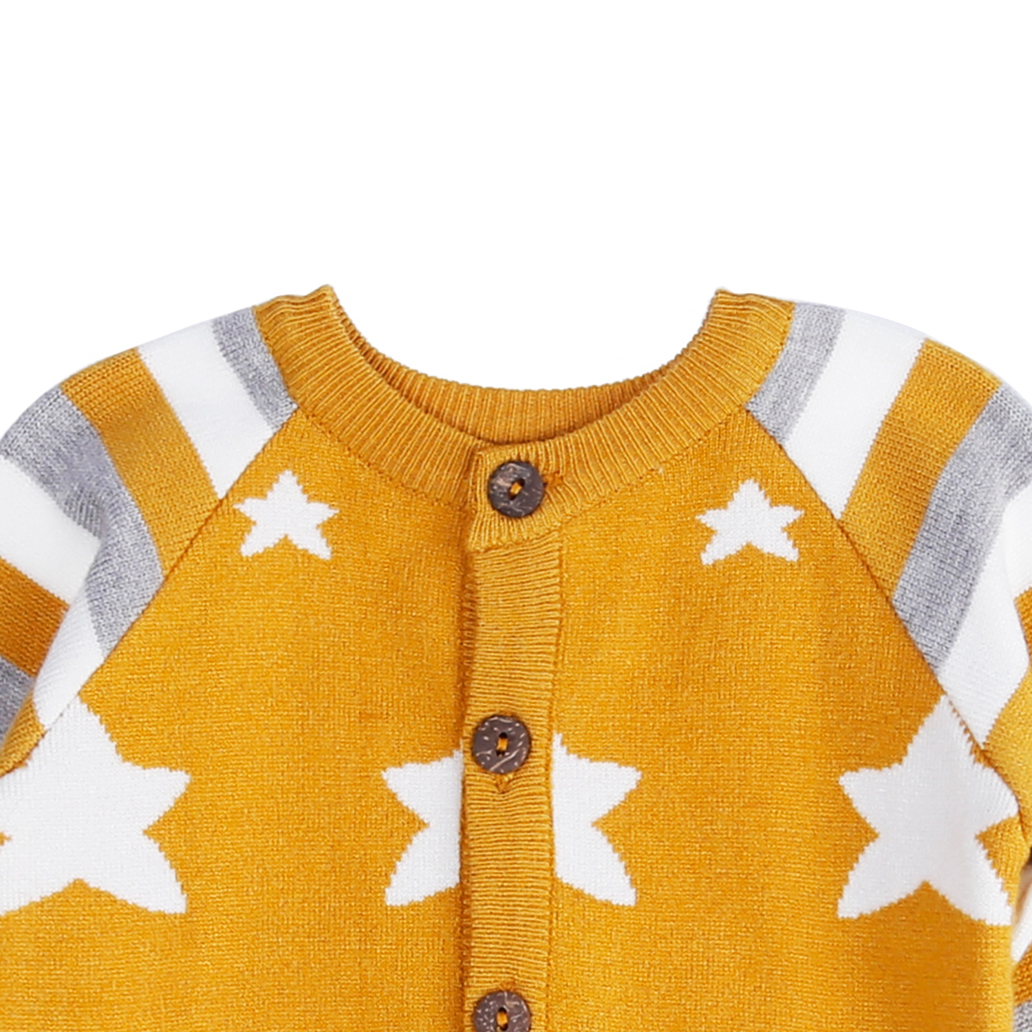 Áo len bé trai dài tay Hello in hình ngôi sao KidsPlaza ND21D (Vàng) hình 2