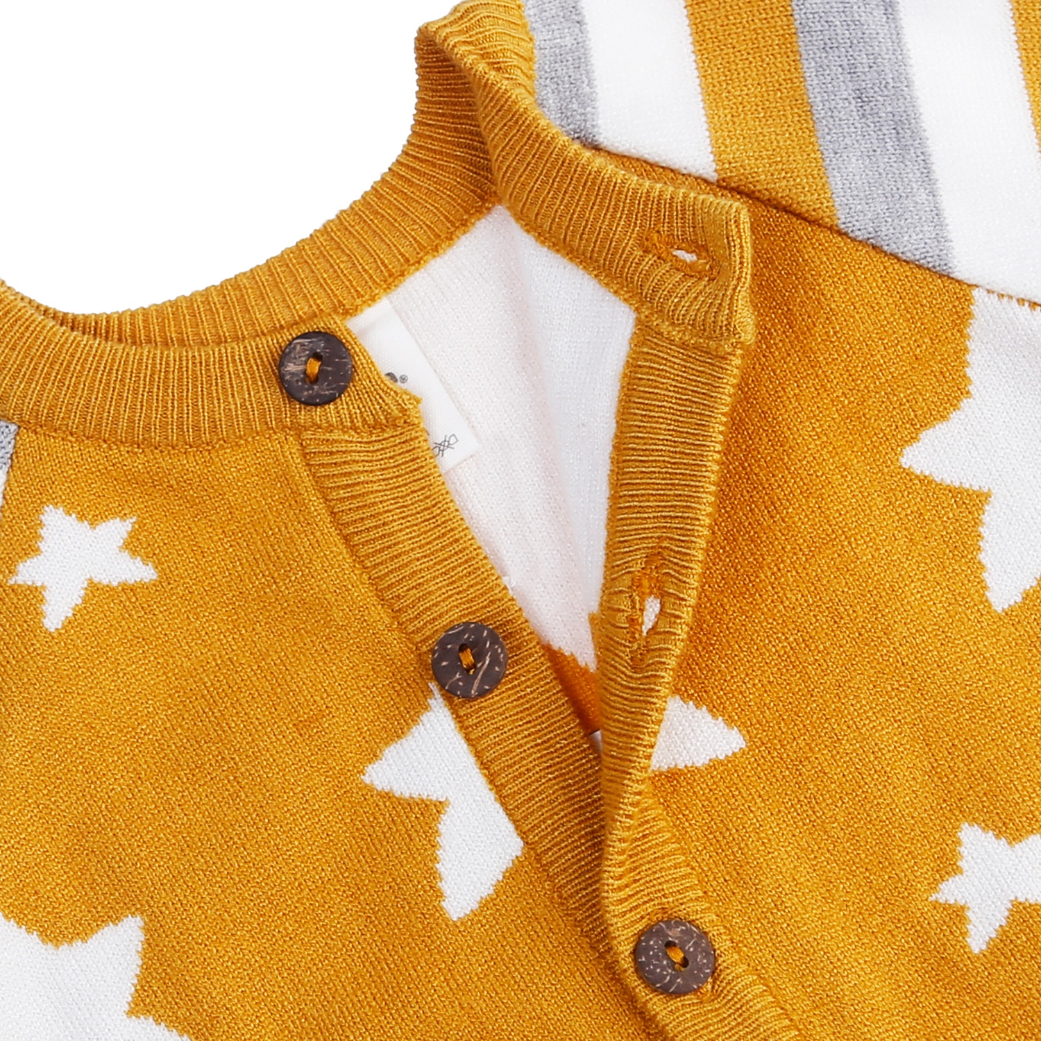 Áo len bé trai dài tay Hello in hình ngôi sao KidsPlaza ND21D (Vàng) hình 3