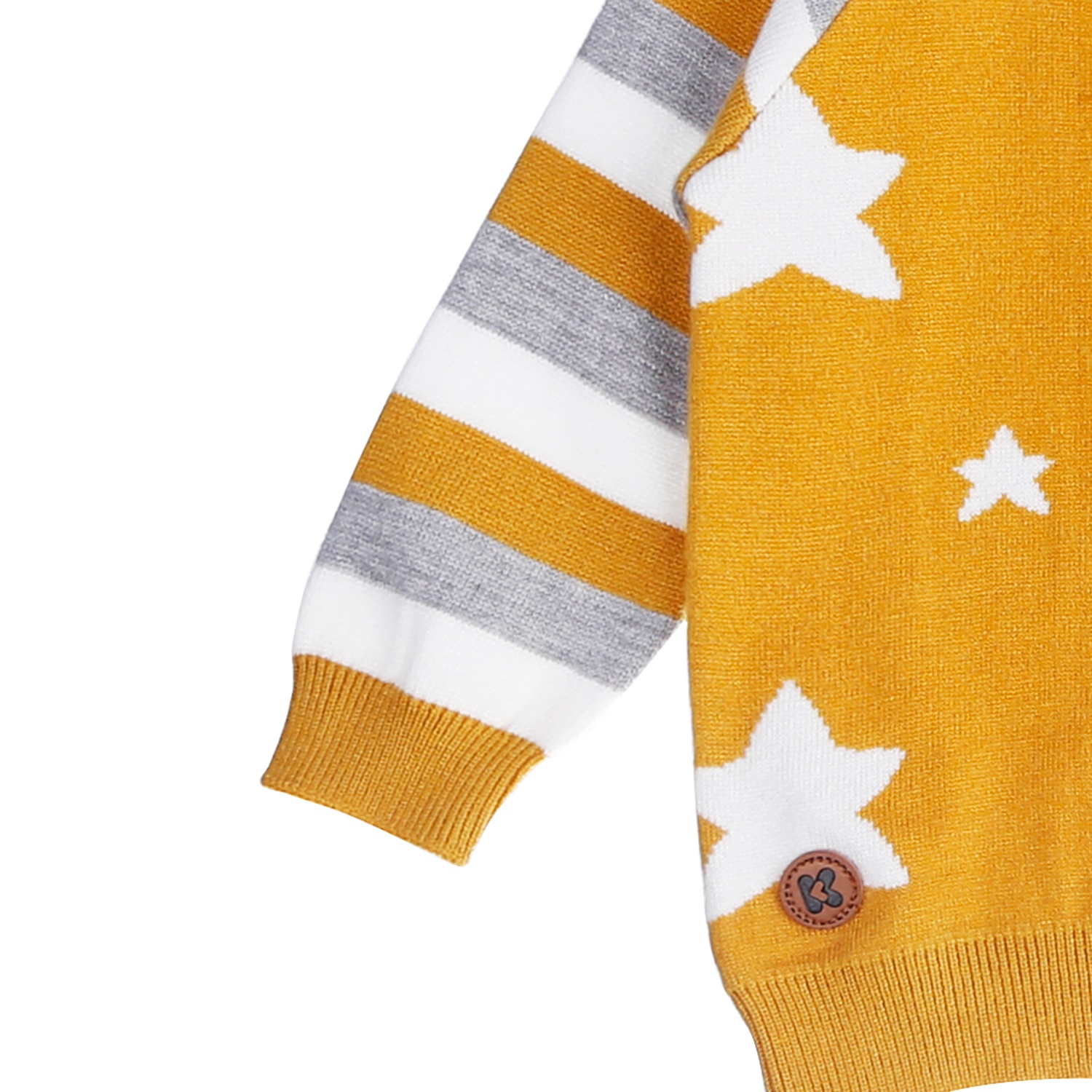 Áo len bé trai dài tay Hello in hình ngôi sao KidsPlaza ND21D (Vàng) hình 4