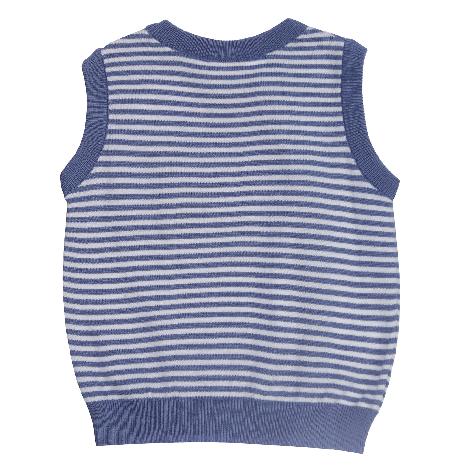 Áo len gile Hello kẻ xanh bé trai KidsPlaza ND21D (Xanh) hình 4