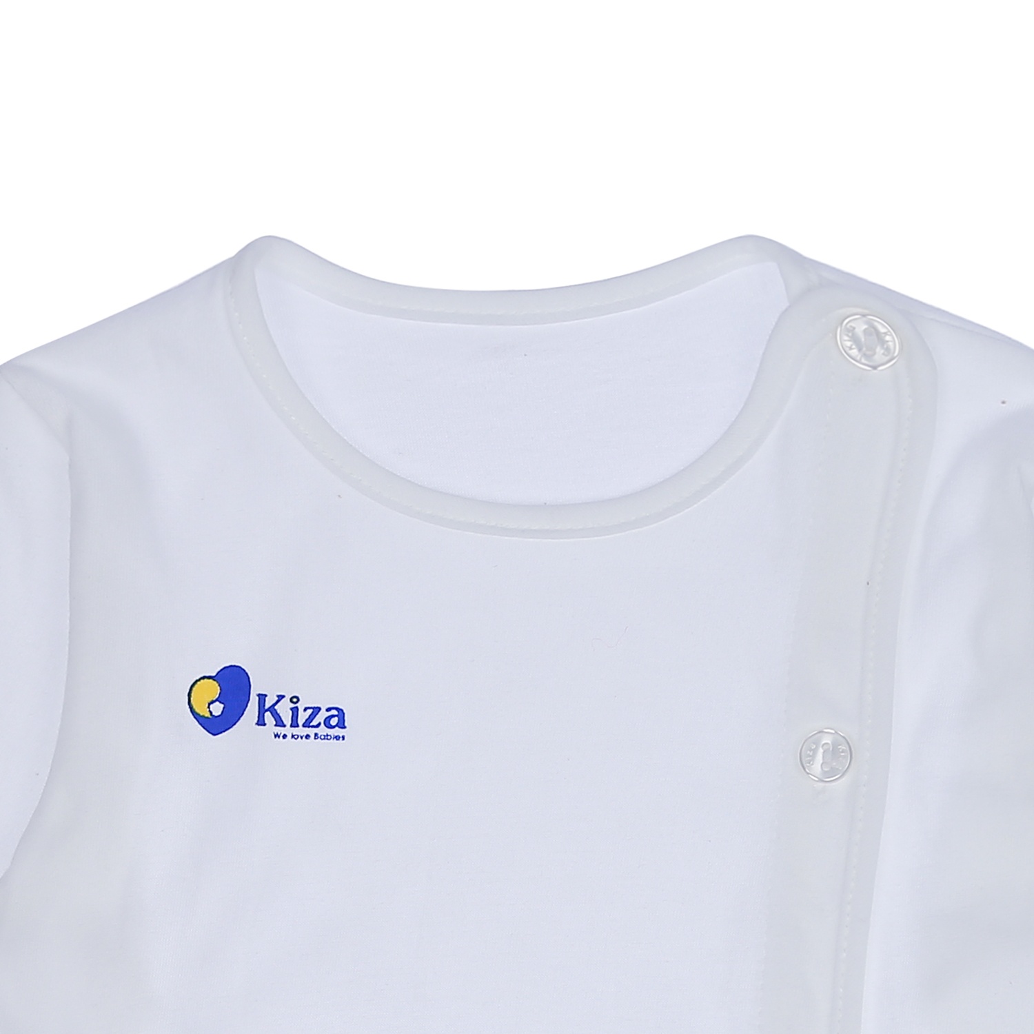 Áo sơ sinh dài tay bác sĩ Kiza (Trắng) hình 2