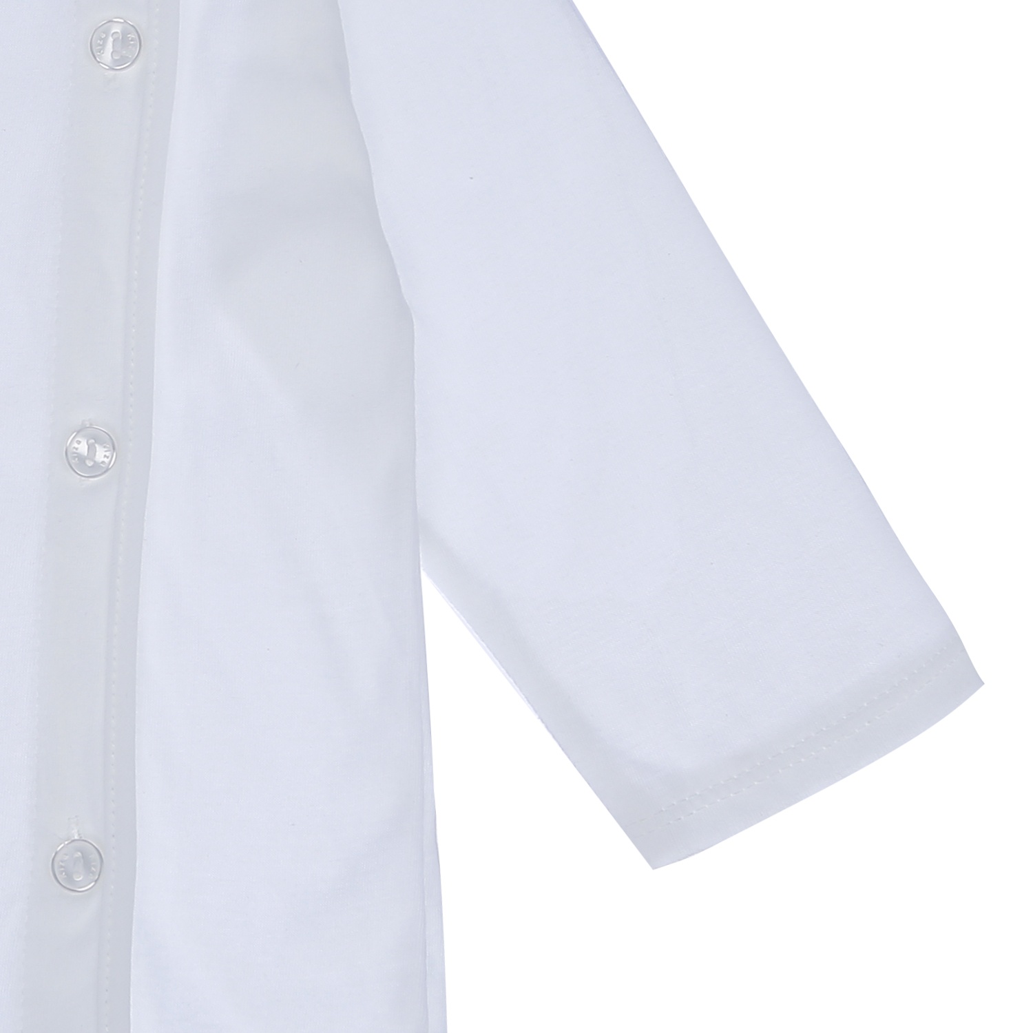 Áo sơ sinh dài tay bác sĩ Kiza (Trắng) hình 4