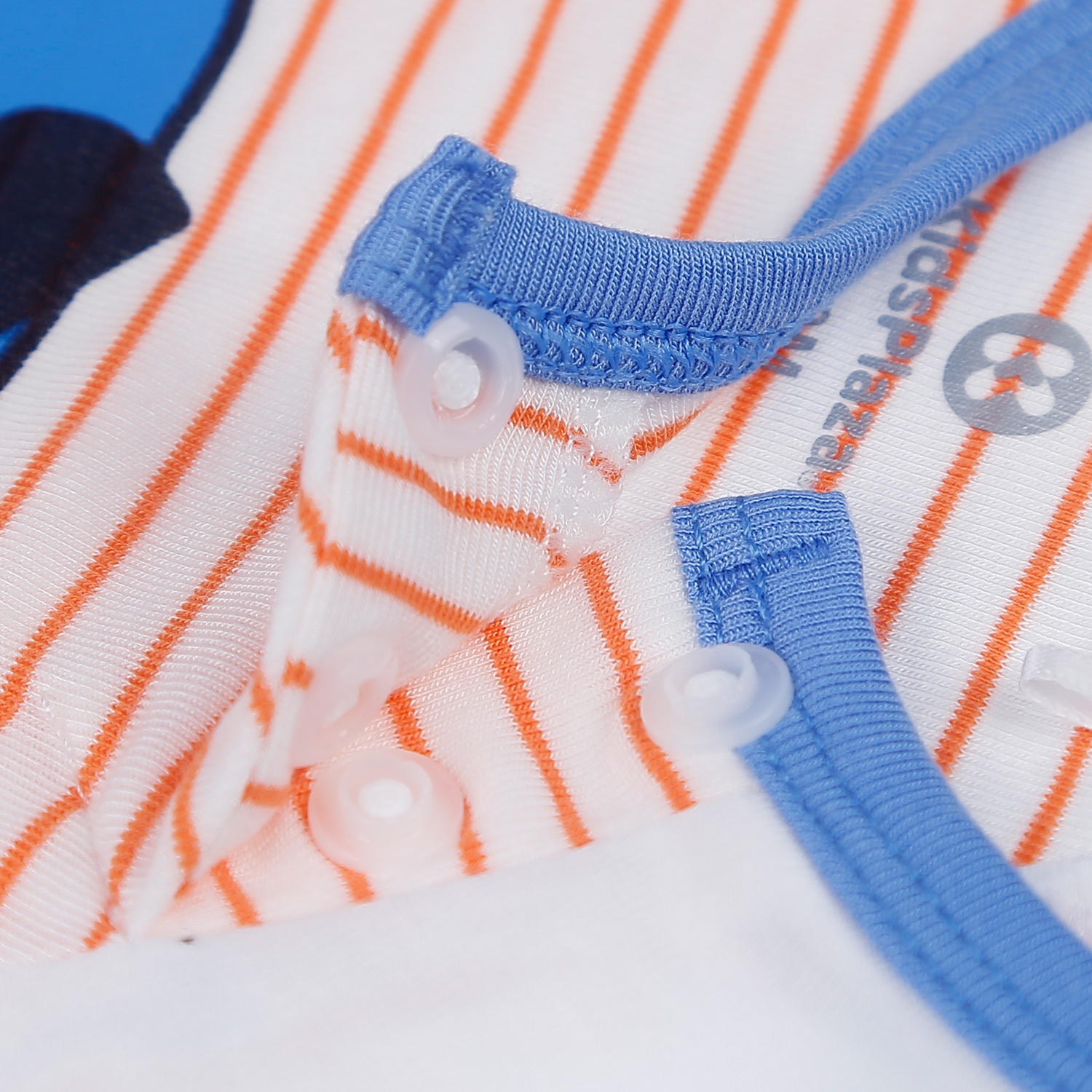 Bộ body đùi Otis KidsPlaza cho bé trai in hình Khủng Long ND21H (Trắng - Kẻ Cam) hình 3